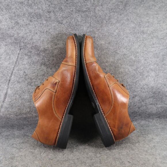 Sandro Moscoloni Shoes Mens 11 Oxford Cap Toe Classic Leather Dress Formal Brown - Picture 8 of 14